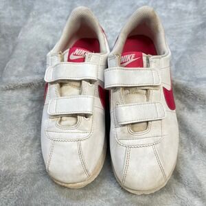 Nike Cortez Basic SL PS‎ Kids Shoes White Pink Red Size 3Y